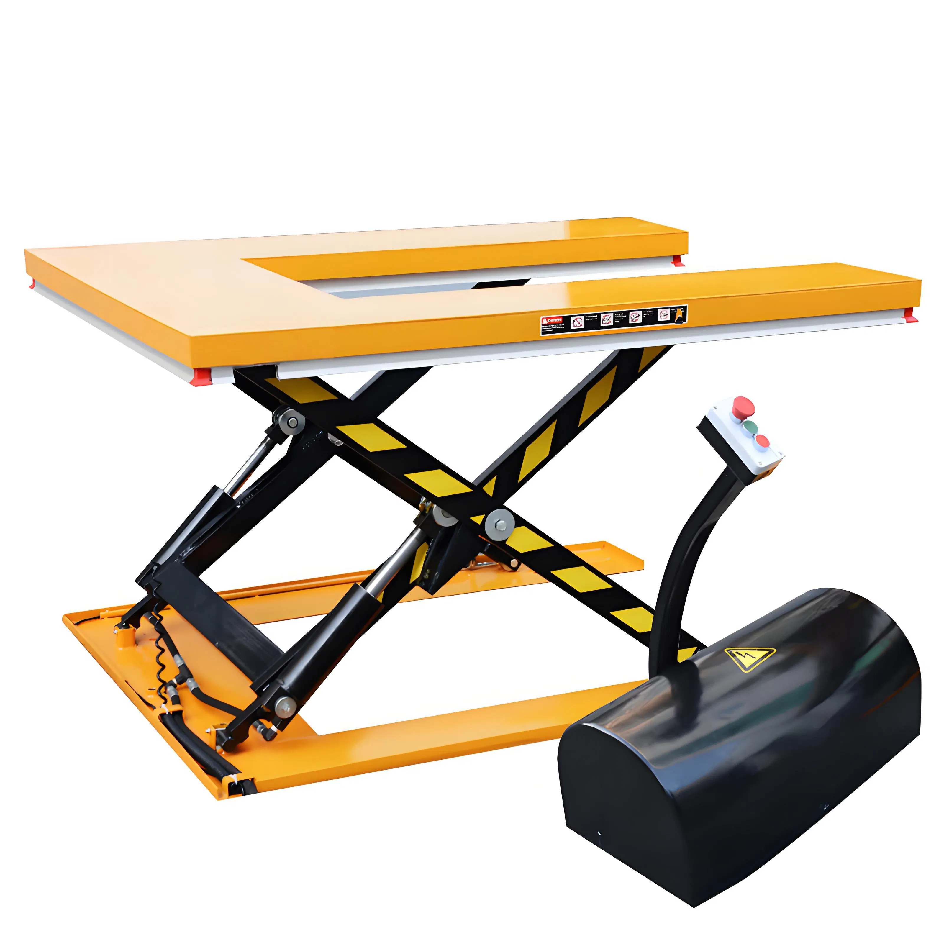 High Quality Fixed Small U-Type Electric Hydraulic Lift Table Low Profile Scissor Lift Table