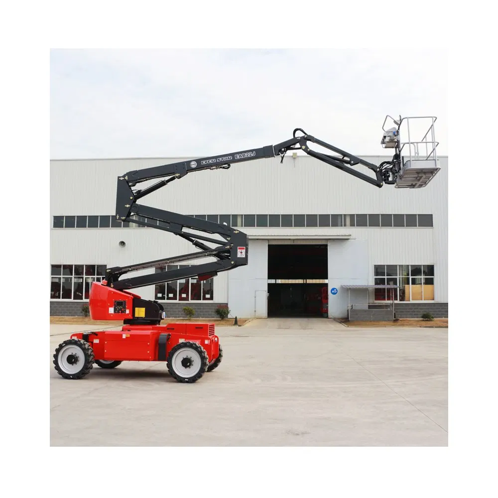China 12m 25m 32m 38m Hydraulic Cherry Picker 4X4 Telescopic Articulated Boom Lift Aerial Work Platform