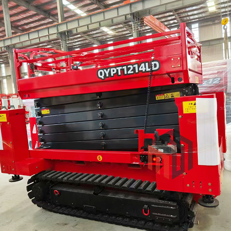 Rough Terrain Crawler Scissor Lift for Indoor Outdoor Construction Maintenance Installation Tasks