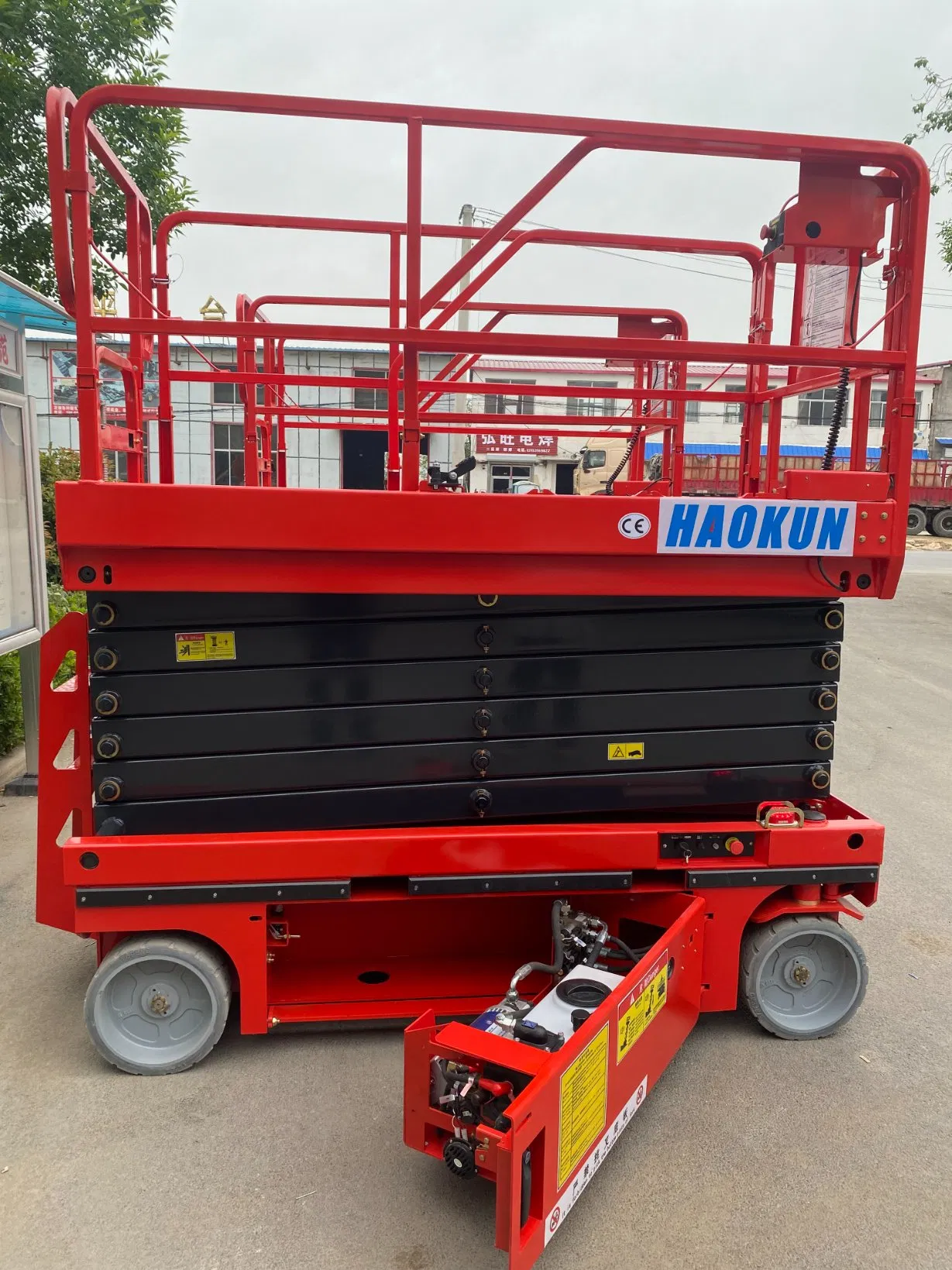 32FT Heavy Duty Rough Terrain Man Electric Hydraulic Battery Self Propelled Scissor Lift