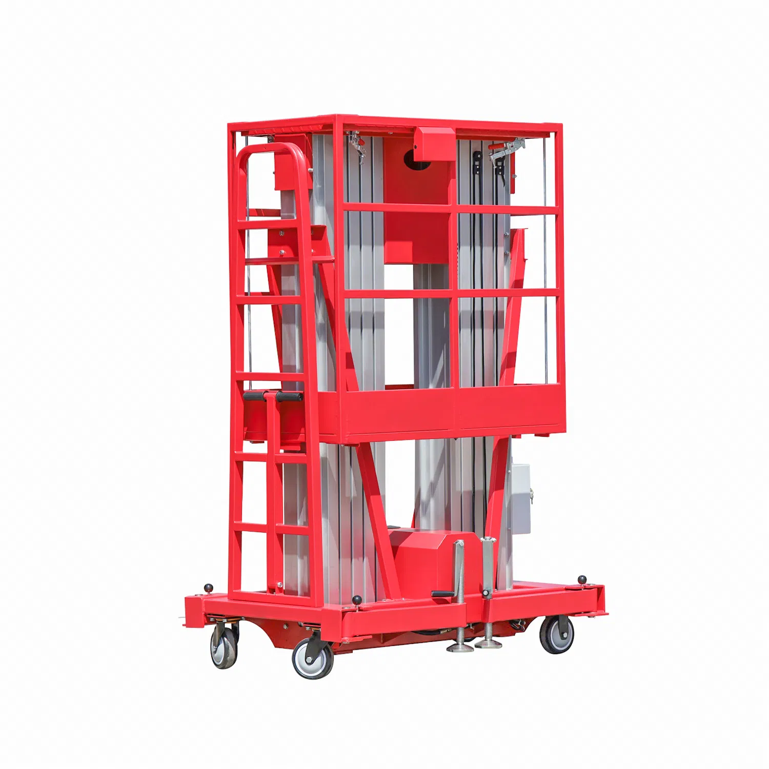 Aluminum Alloy Double Mast Aerial Work Platform Lift (14m)