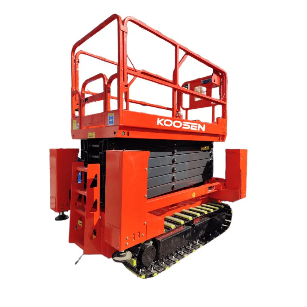 Rough Terrain Manufacturer Hydraulic Crawler Tracked Scissor Lifts with Track
