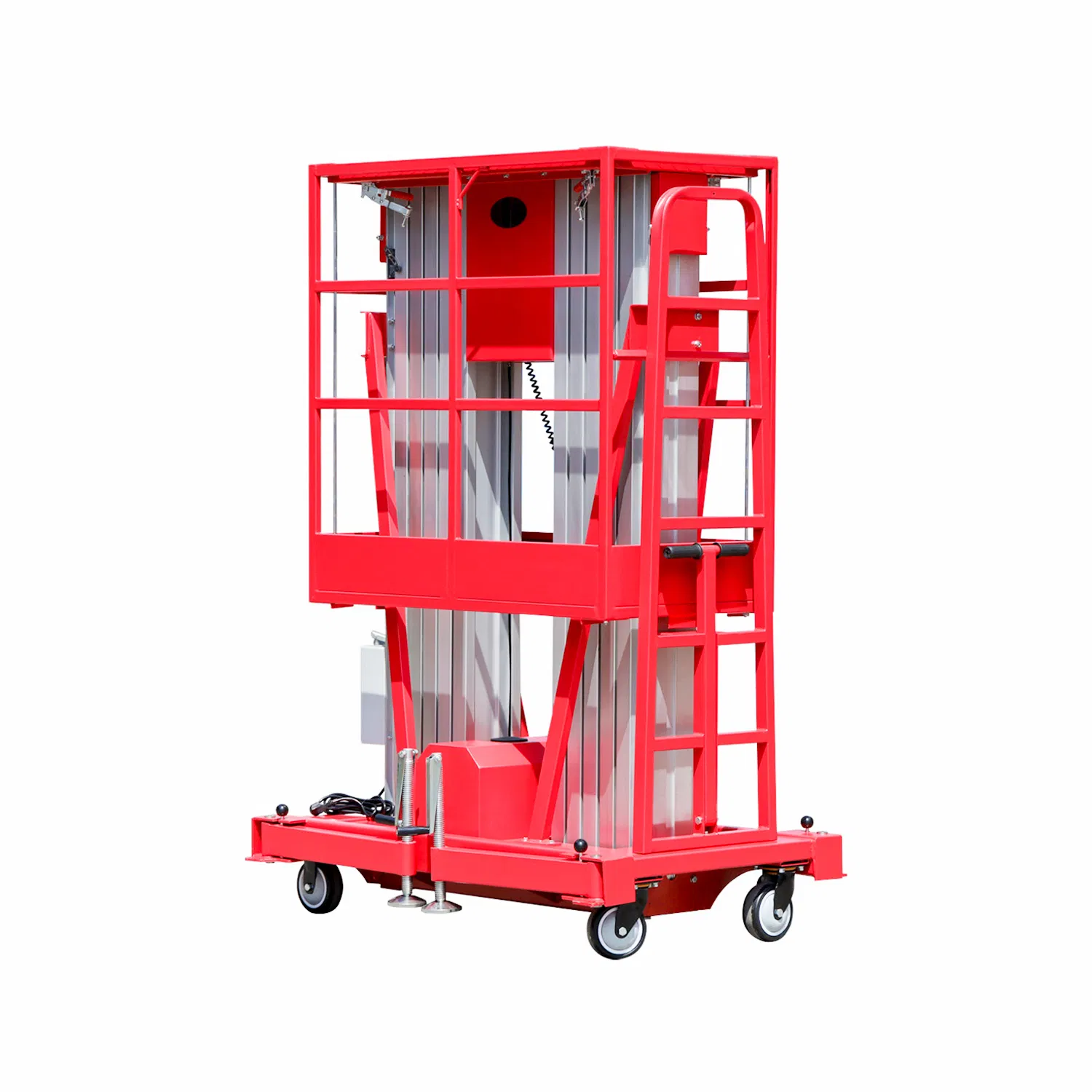 Aluminum Alloy Double Mast Aerial Work Platform Lift (14m)