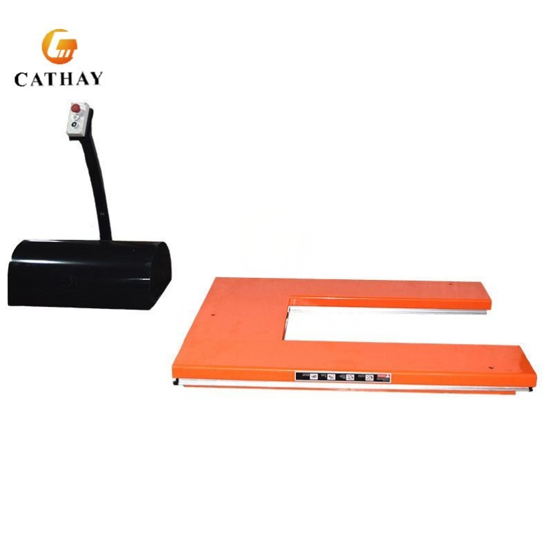 U Shape E Super Low Profile Stationary Hydraulic Scissor Lift Table
