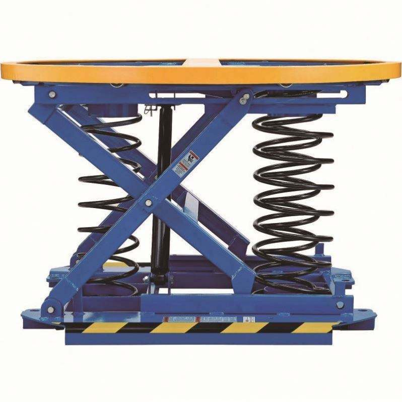 2 Ton Spring Self-Balancing Rotary Lift Table Pallet Positioner