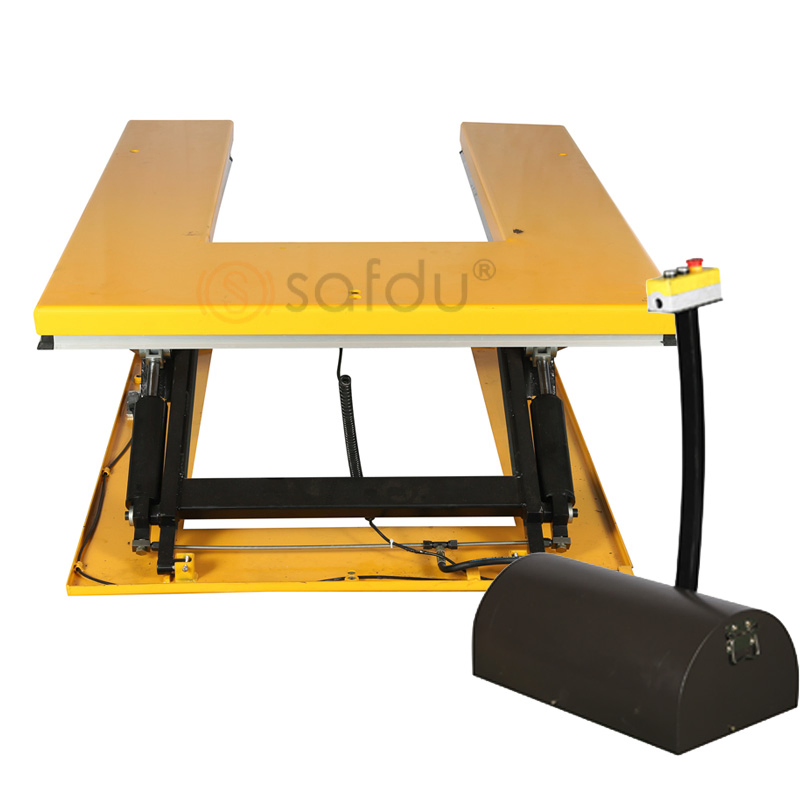 High Quality Low Profile Hu1000 Electro-Hydraulic Lift Table for 1000kg