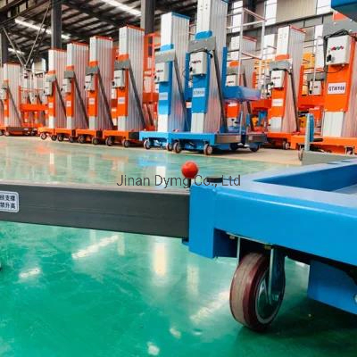 6m 8m 10m Singe Mast Aluminum Alloy Manual Lift One Man Lift for Aerial Working