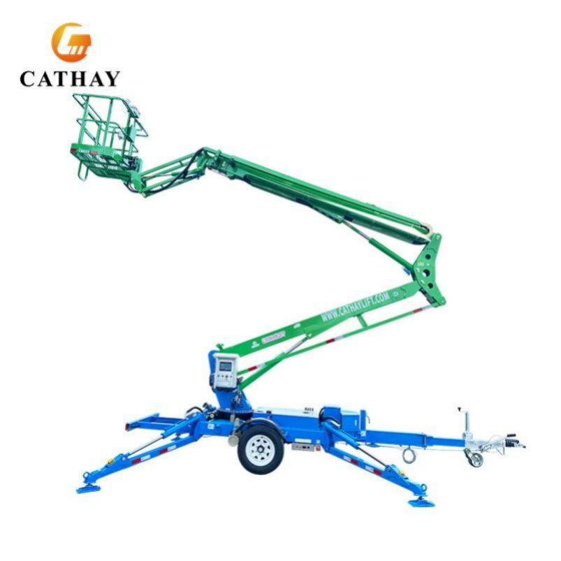 CTA-20t AC/DC Gasoline Diesel Towable Articulating Cherry Picker