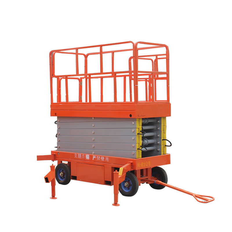 Mobile Scissor Lift Rough Terrain 4WD 450kg Outdoor Construction Site