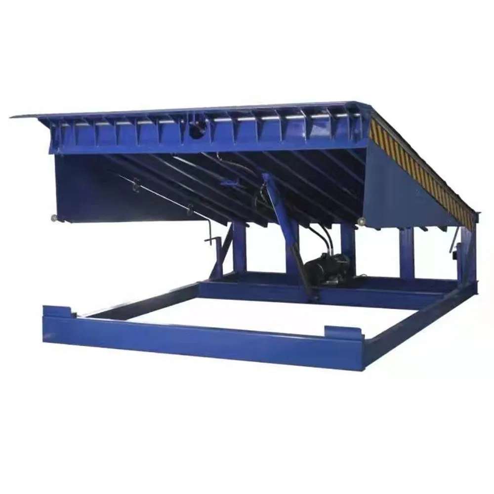 Hydraulic Electric Ramp Garage Equipment Lifting Table Truck Container Work Platform Adjustable Loading Telescoping Lifter Dock Ramp Leveler