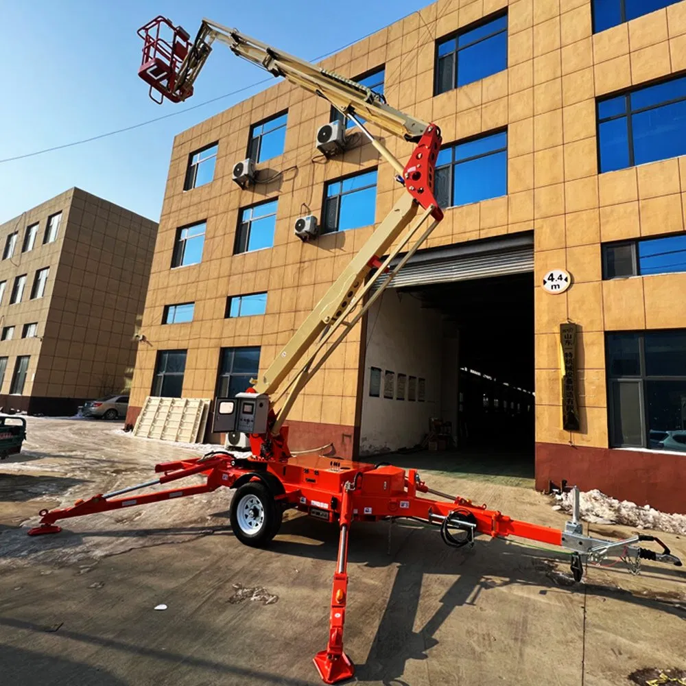 Articulated 8~20m Forklift Self-Walking Mobile Lifting Towable Articulating Self Propelled Crank Arm Man Work Platform Table Aerial Work Platform Boom Lift