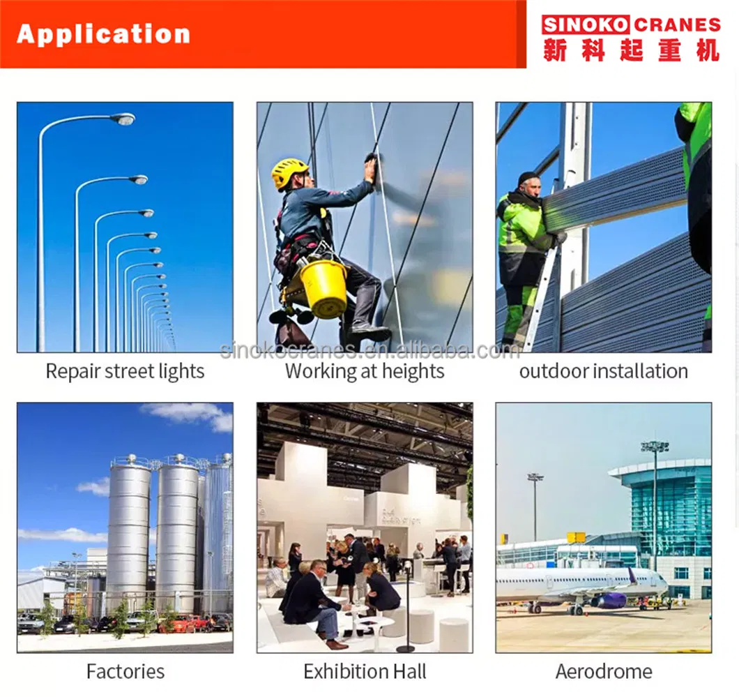 6m-16m Gtwy Series 250kg Loading Capacity AC Power Small One Manlift Aluminium Alloy Vertical Double Mast Boom Lift with CE