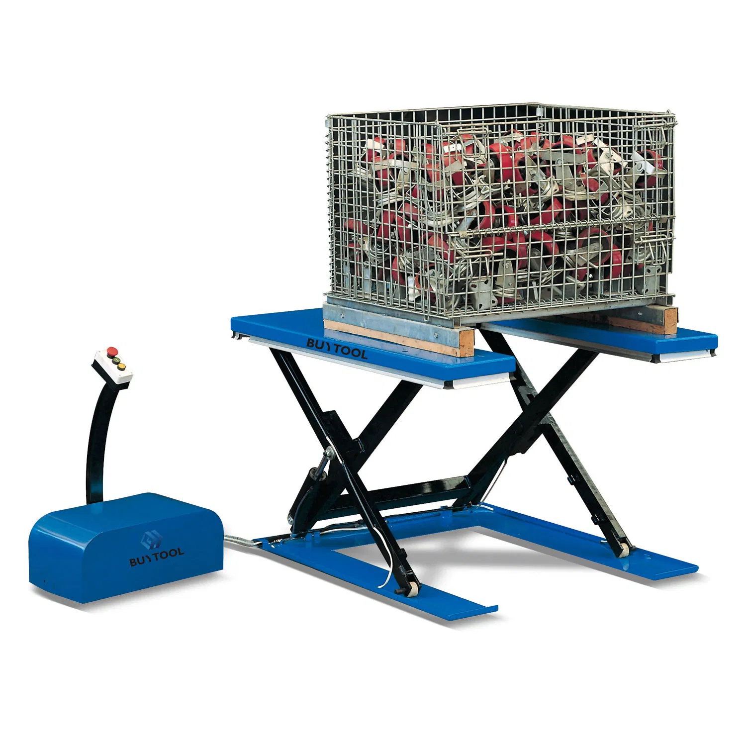 Low Profile U Shape Electric Hydraulic Scissor Lift Table 1000kg