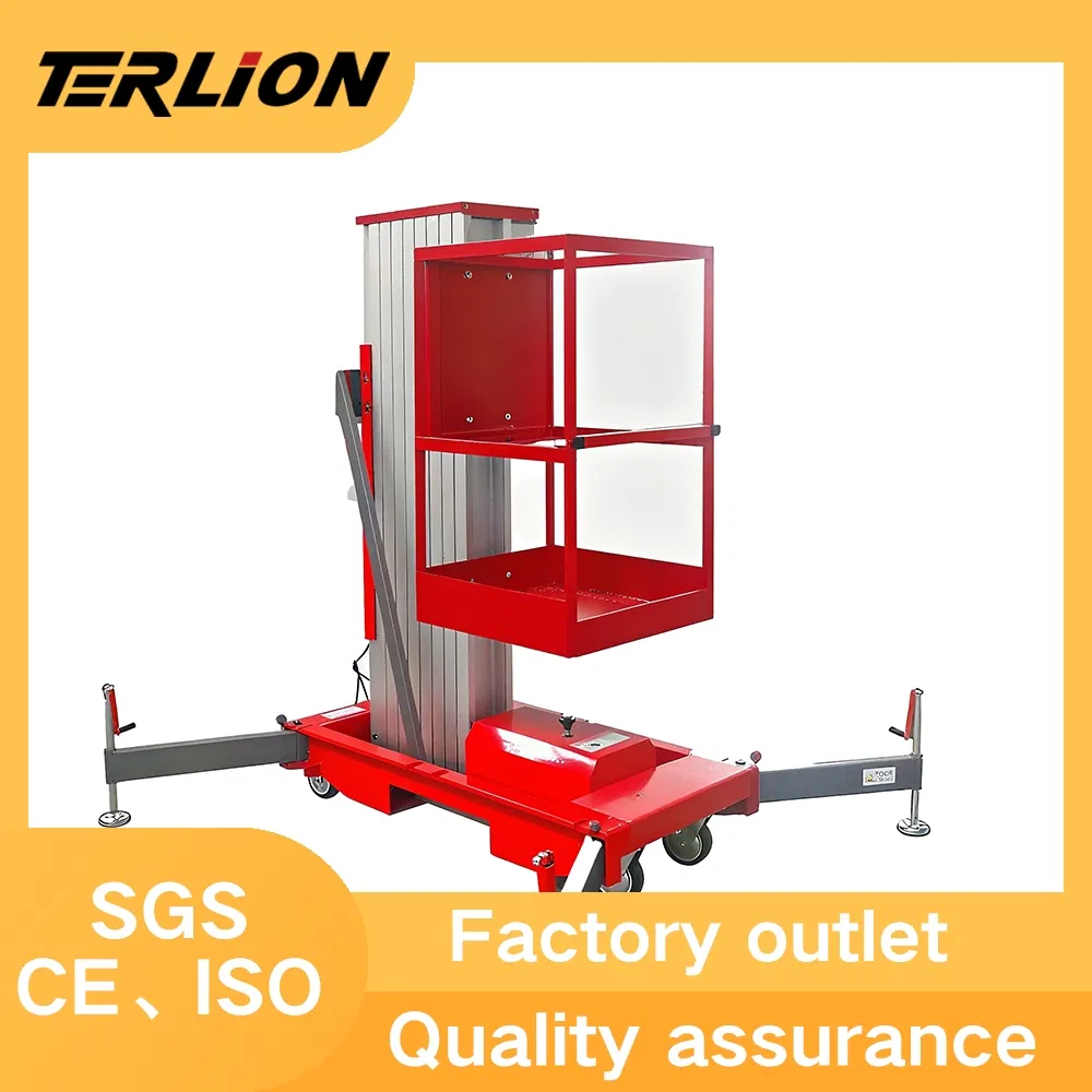 Single Mast Platform Vertical Lift for Outdoor Work