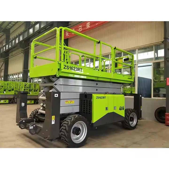 Heavy Duty 680kg Capacity Rough 18m Work Height Zs1623rt Terrain Scissor Lift