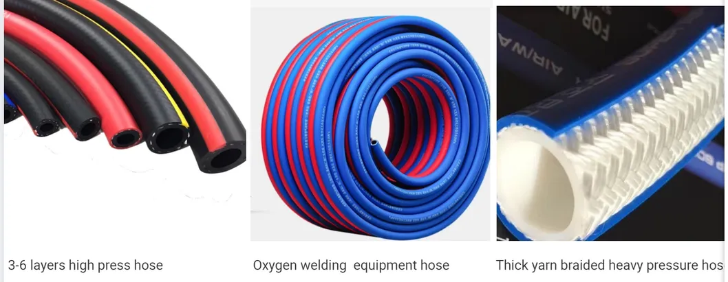 آلة إنتاج أنابيب خرطوم مركب من خيوط PVC عالية الضغط للأكسجين والأسيتيلين والغاز الطبيعي في صناعة اللحام