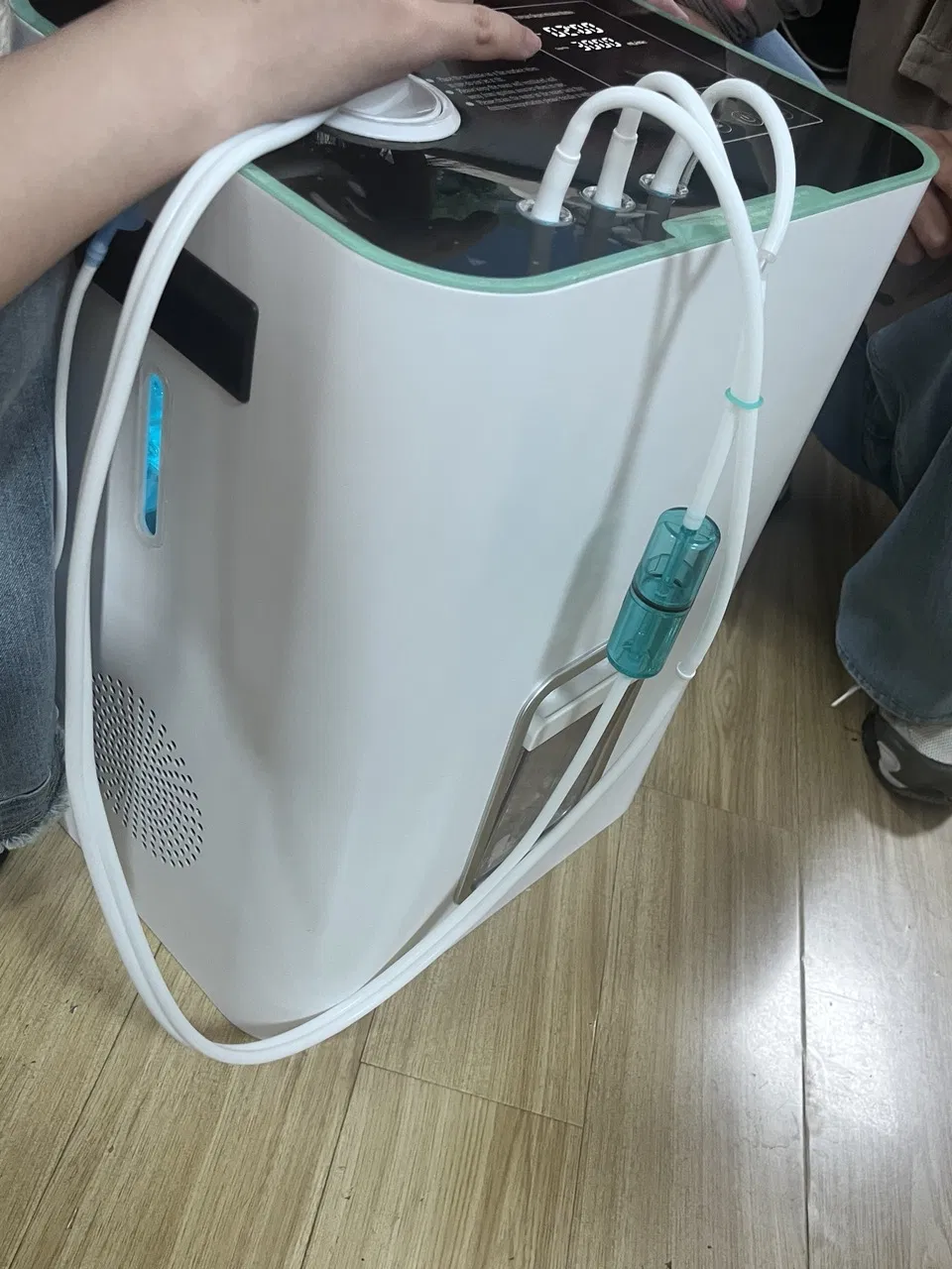 Rubri Hop900 900ml/Min Pem Hydrogen Oxygen Inhalation Machine 99.99% High Purity Touch Screen Auto Water Refill Small H2 Generator for Home Use