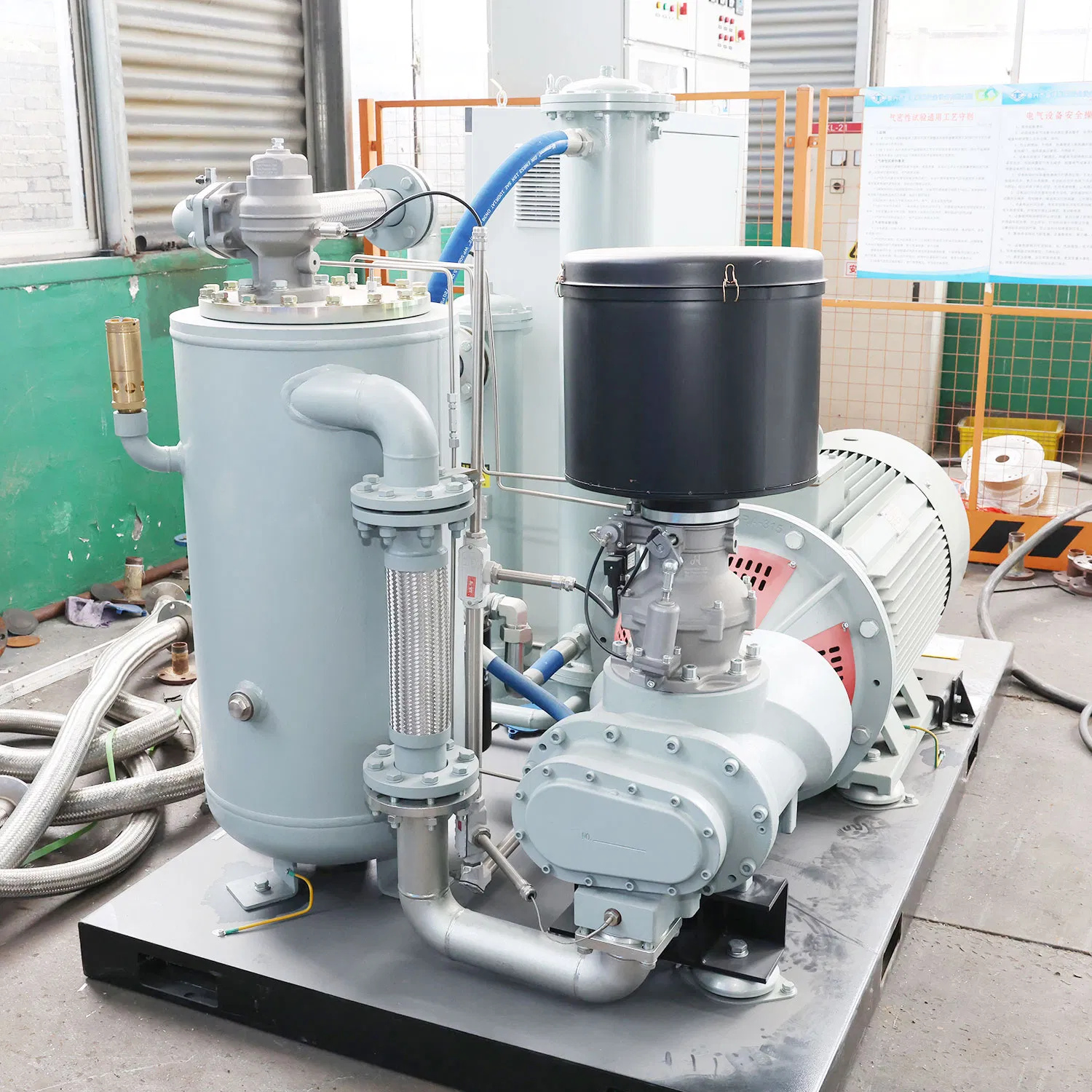 نظام إنتاج الأكسجين بالضغط العالي الأوتوماتيكي 50nm³/H المودولاري