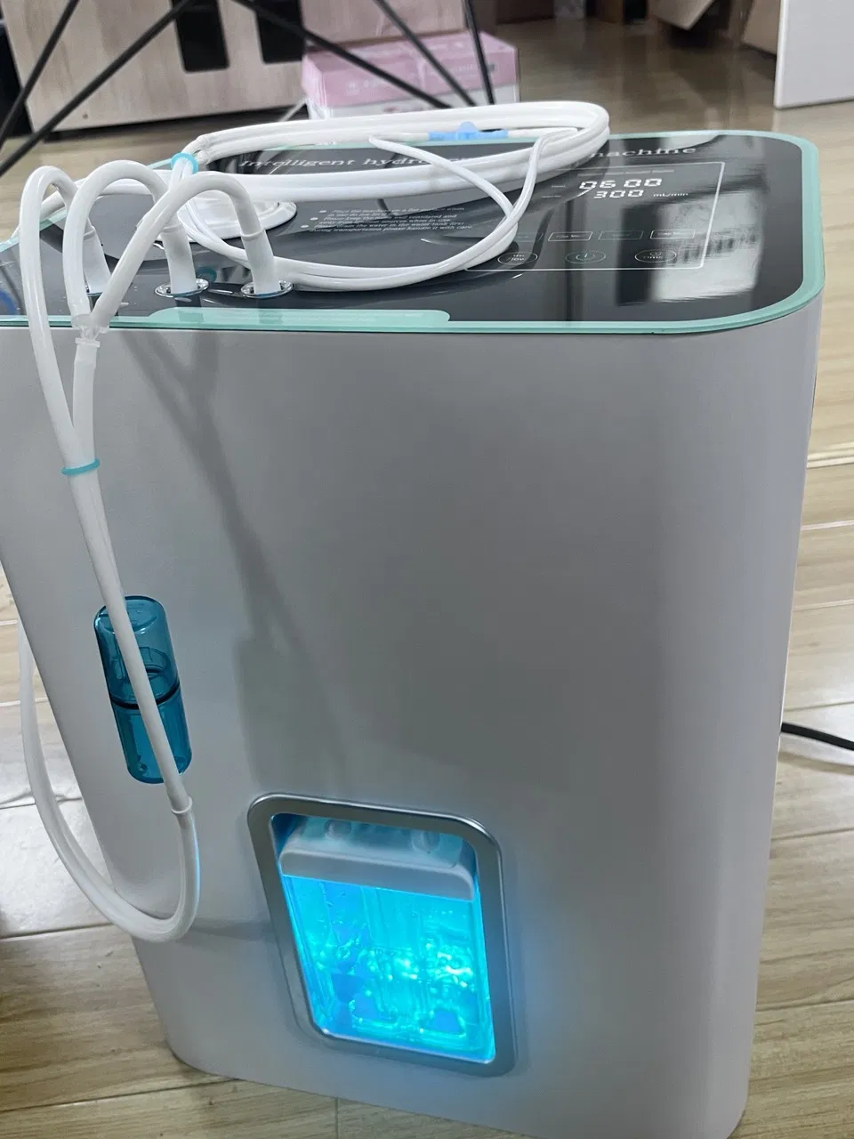Rubri Hop900 900ml/Min Pem Hydrogen Oxygen Inhalation Machine 99.99% High Purity Touch Screen Auto Water Refill Small H2 Generator for Home Use