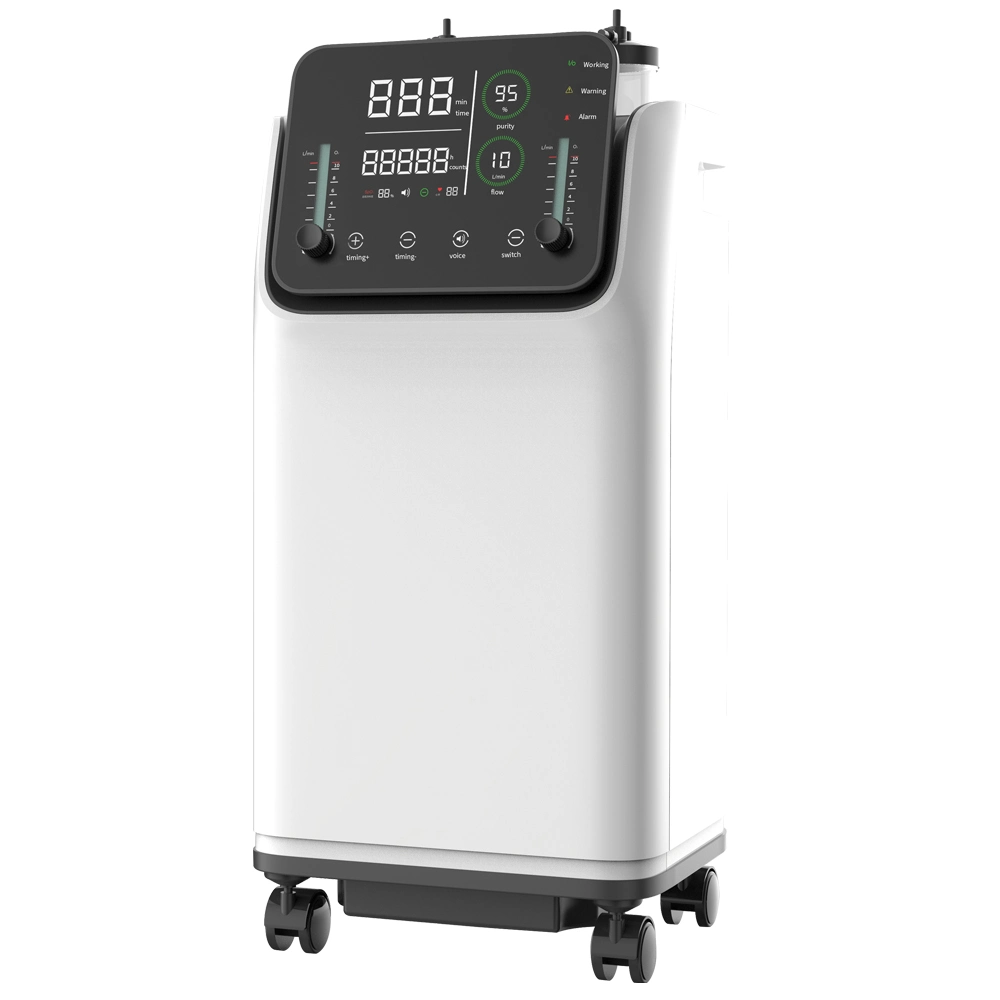 10L جهاز تركيز الأكسجين مع جهاز النيبوليزر وجهاز التحكم عن بُعد 95% النقاء 220V/110V 50Hz/60Hz