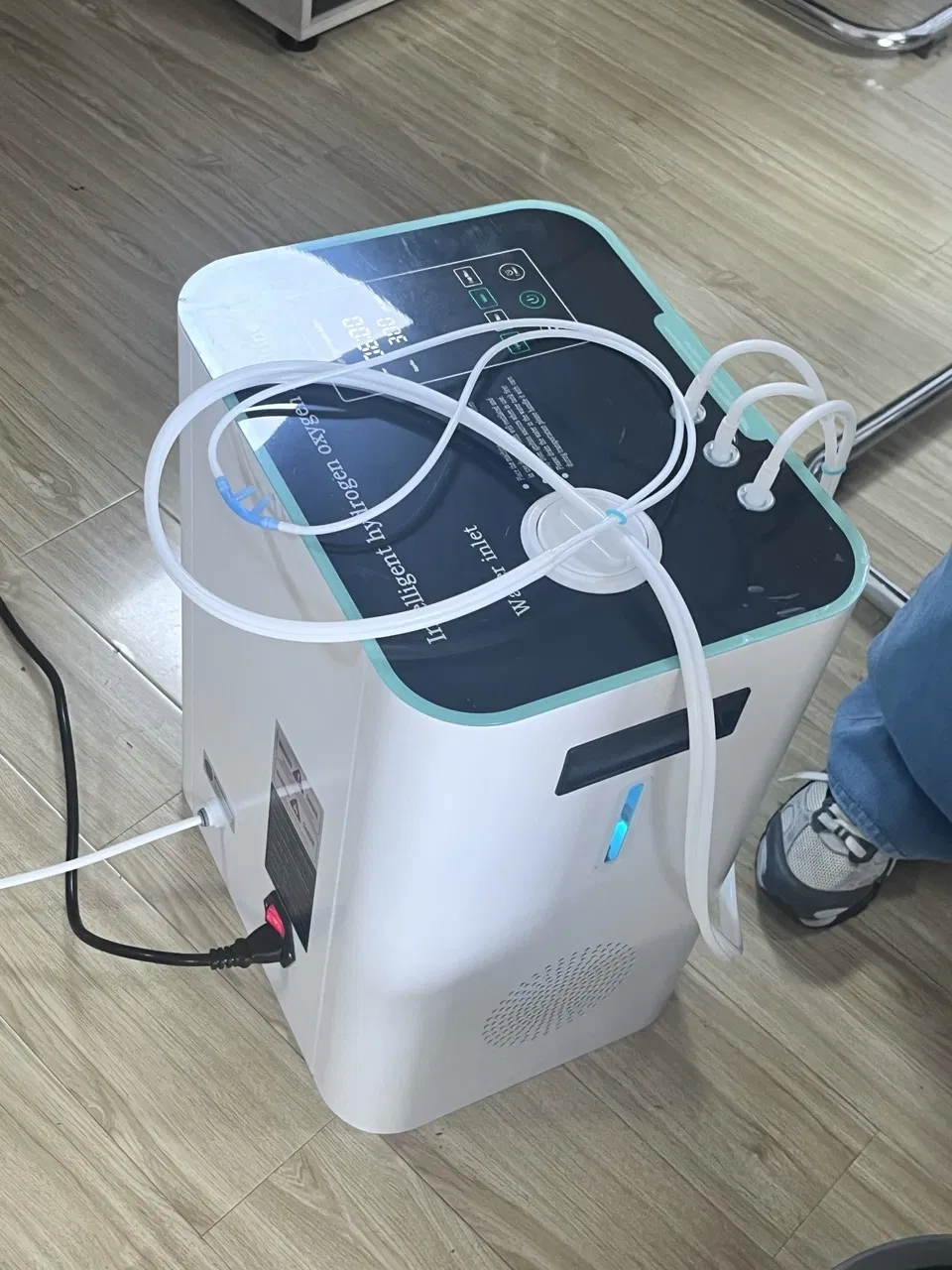 Rubri Hop900 900ml/Min Pem Hydrogen Oxygen Inhalation Machine 99.99% High Purity Touch Screen Auto Water Refill Small H2 Generator for Home Use