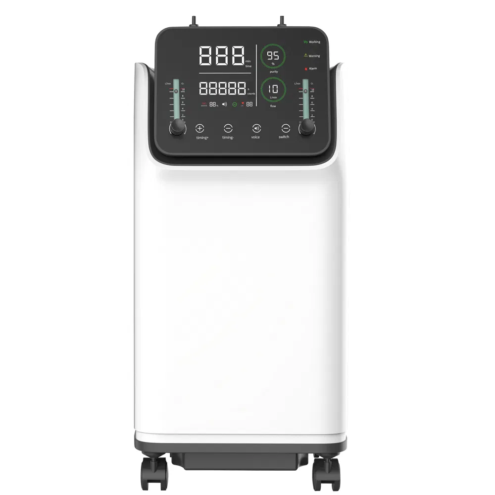 10L جهاز تركيز الأكسجين مع جهاز النيبوليزر وجهاز التحكم عن بُعد 95% النقاء 220V/110V 50Hz/60Hz