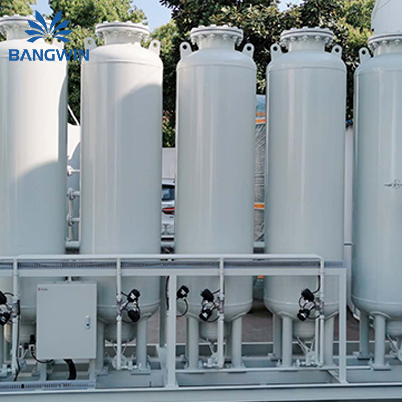 بانغوين جودة عالية 93%+-3% 60m3/H صناعي طبي على-site مثبت على skid التحكم PLC مصنع مولد الأكسجين آلة صنع الأكسجين O2 معدات