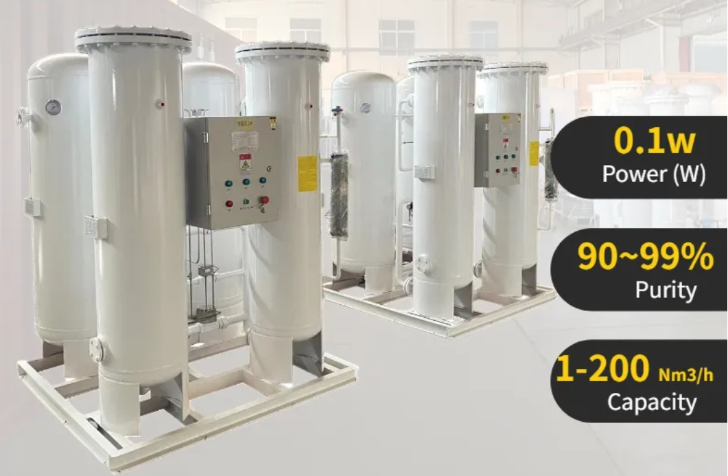 نظام إنتاج الأكسجين بالضغط العالي الأوتوماتيكي 50nm³/H المودولاري