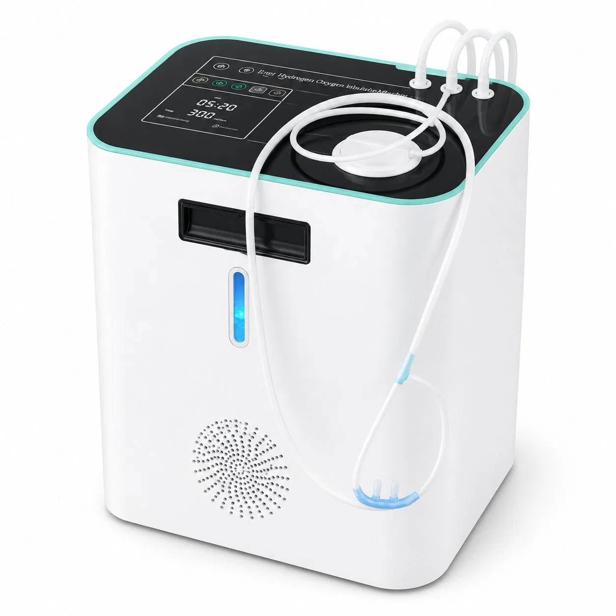 Rubri Hop900 900ml/Min Pem Hydrogen Oxygen Inhalation Machine 99.99% High Purity Touch Screen Auto Water Refill Small H2 Generator for Home Use
