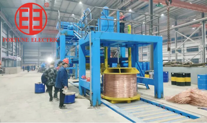 نظام إنتاج القضبان المؤتمت بالكامل بتقنية 2500kw الصب