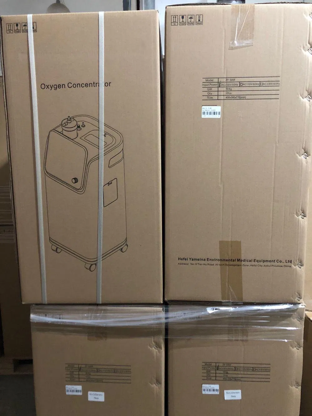 شهادة CE 1-10 مولد أكسجين قابل للتعديل بسعة مزدوجة مع نقاء عالي مستقر، إنذار غير طبيعي، تحكم عن بُعد، إمدادات طبية منزلية