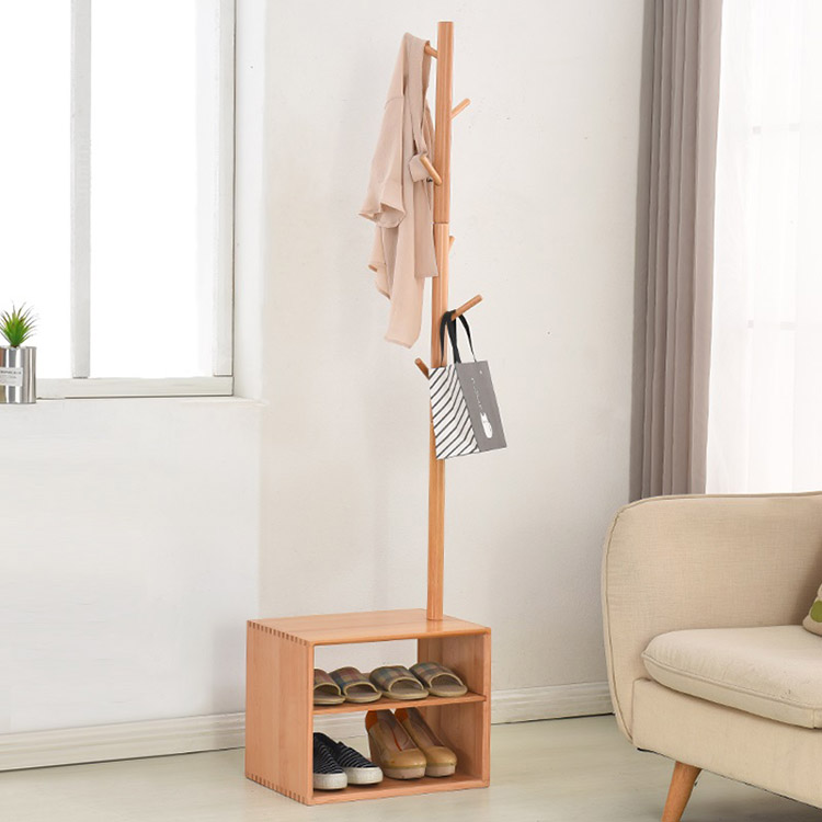 Front Door Living Room Mudroom Entryway Coat Stand Set Hall Tree Bench Shoe Rack Storage Seat Wooden Shoe Bench with Coat Rack