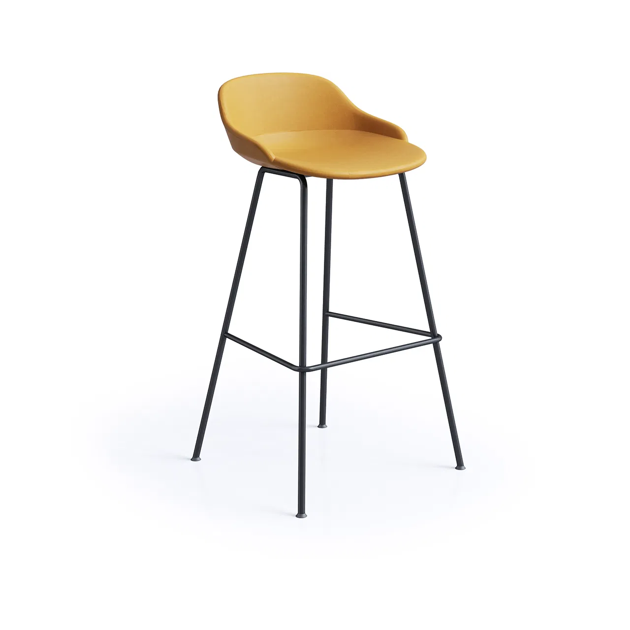 Modern Nordic Counter Bar Chair Barstools PP Sureface Light Metal High Kitchen Stool for Home Bar Steady Feature