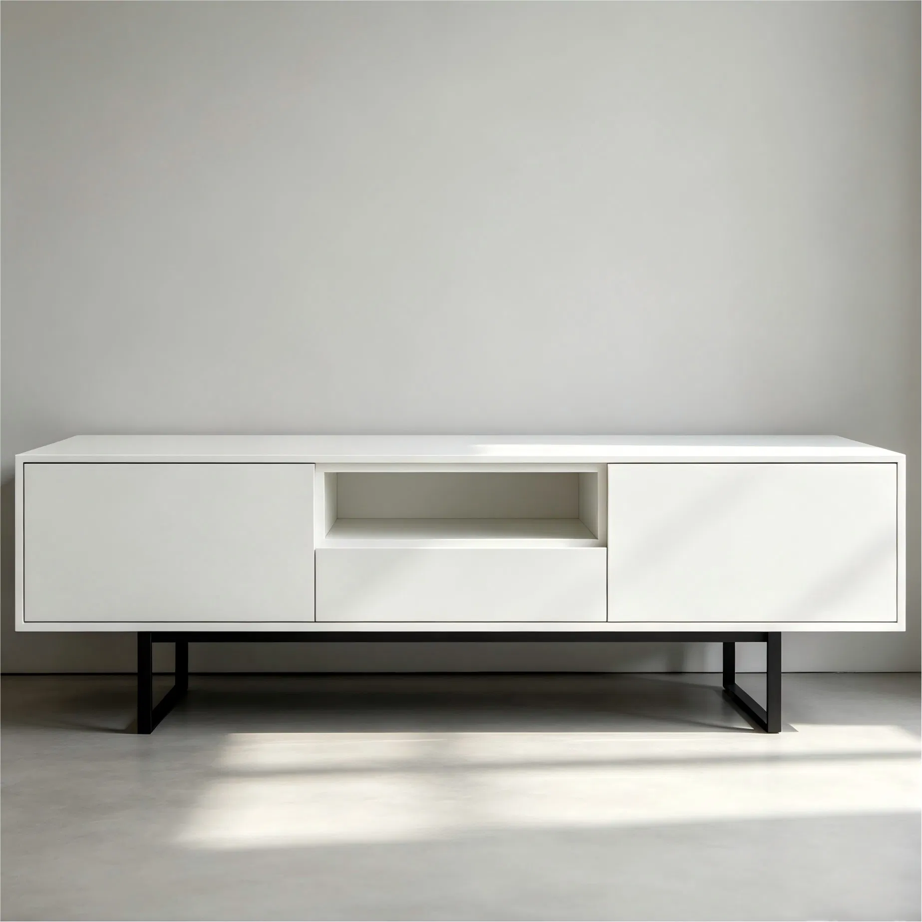 No / Drawer Slides Included Hinges LED Lighting Option Media Console