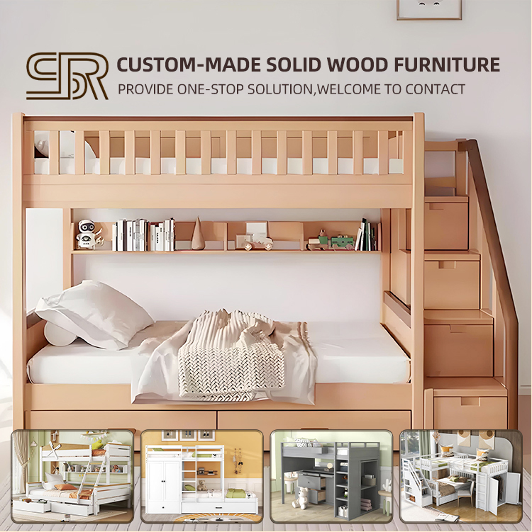 Solid pine bunk bed