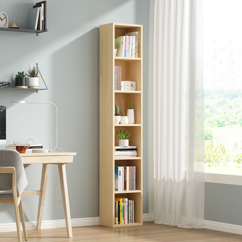 Multi-functional Wooden Bookshelf Big Capacity Adjustable Shelves Freestanding Modern Design for Home Office School Use
