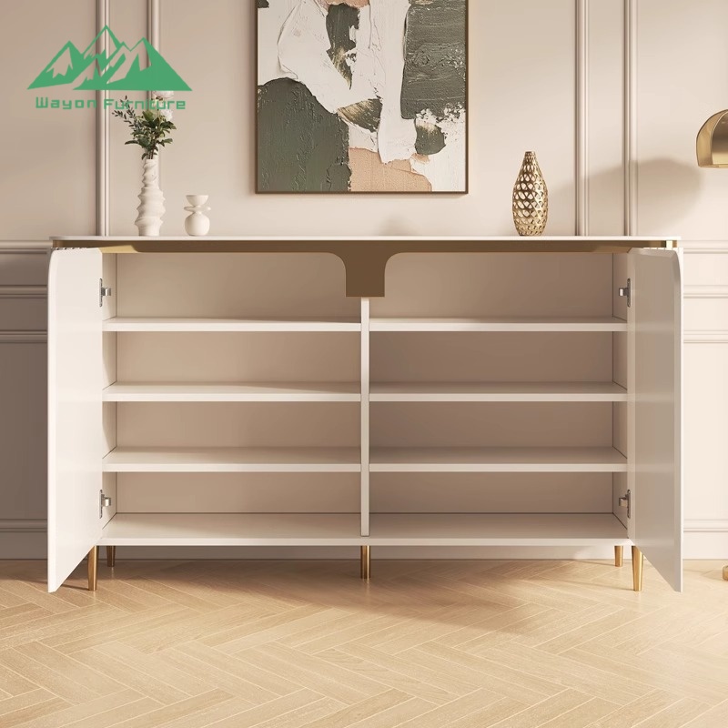 Wayon Luxury Nordic Wooden Sideboard Buffet Cabinet with Drawers for Dining Room Storage Cupboard