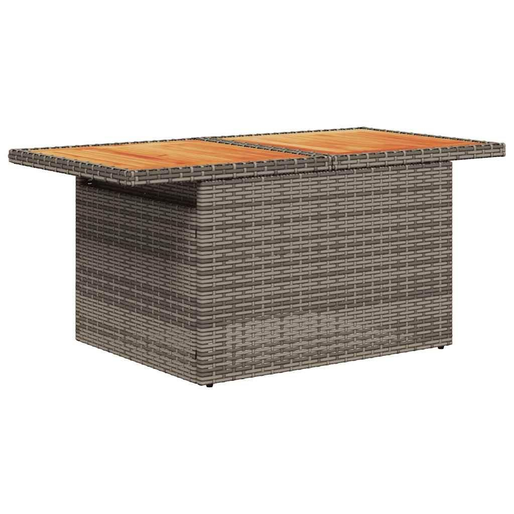 High Quality Modern Design Rattan Sofa Set with Table and Footrest 4-seater Outdoor Furniture Set