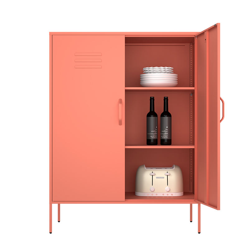 Steel cabinet layout structure