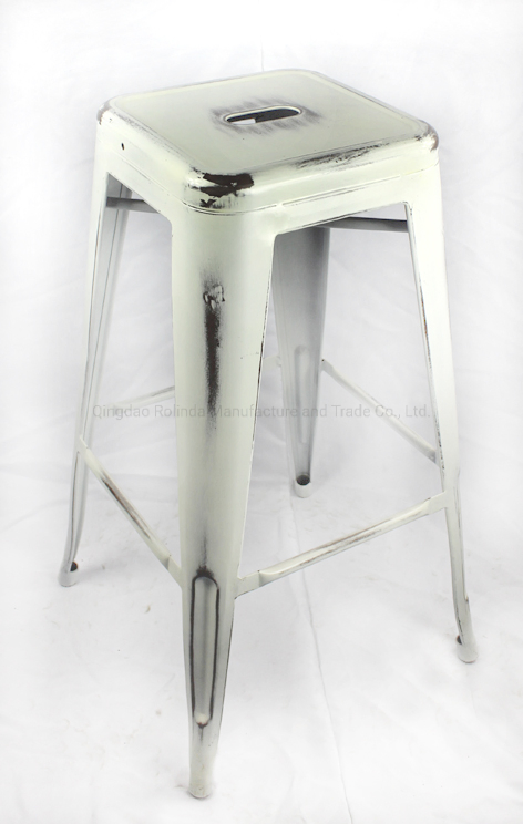 Wholesale Cheap Vintage Industrial Furniture Kitchen Counter Stackable Metal Tolix Bar Stool Tolix Stool for Sale