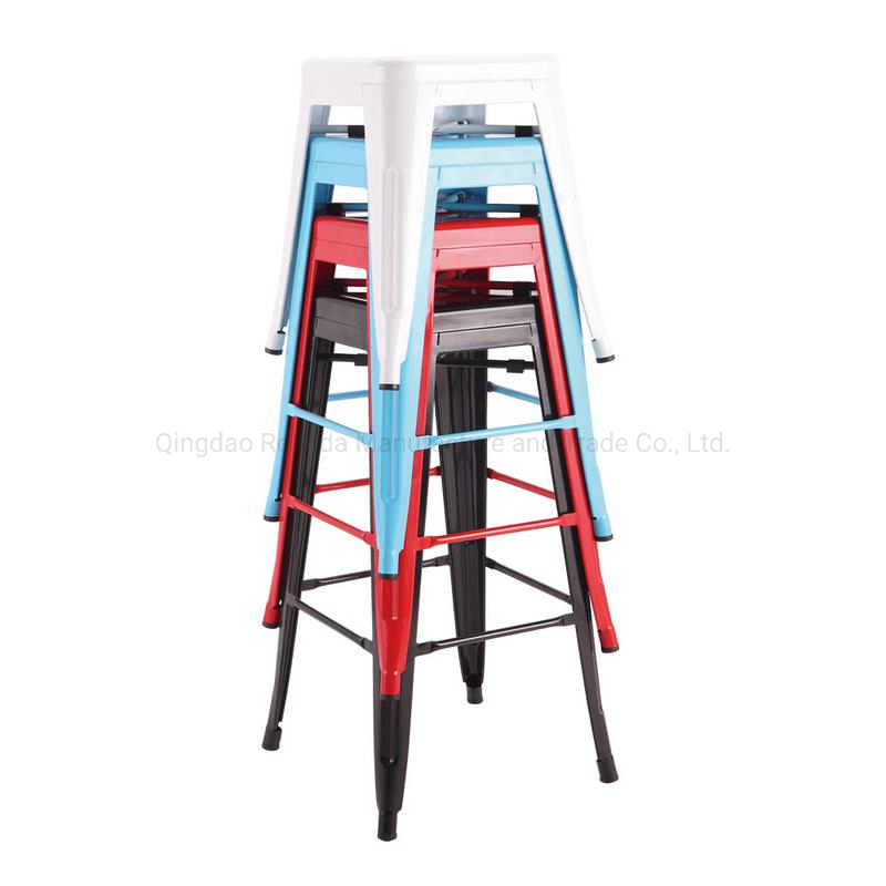 Wholesale Cheap Vintage Industrial Furniture Kitchen Counter Stackable Metal Tolix Bar Stool Tolix Stool for Sale