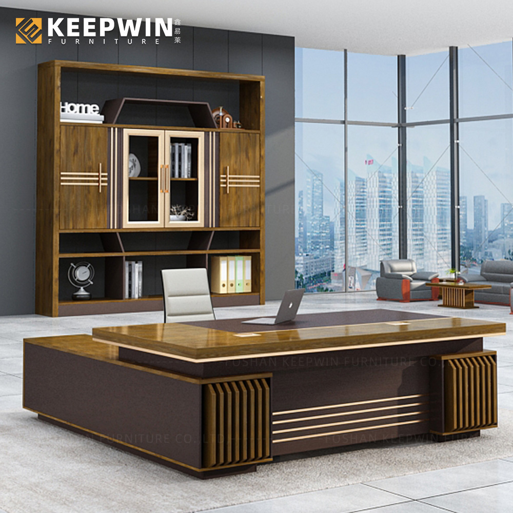 High End Office Furniture Supplier Big Office Desk Designs Wooden Executive Manager Modern Luxury Office Table