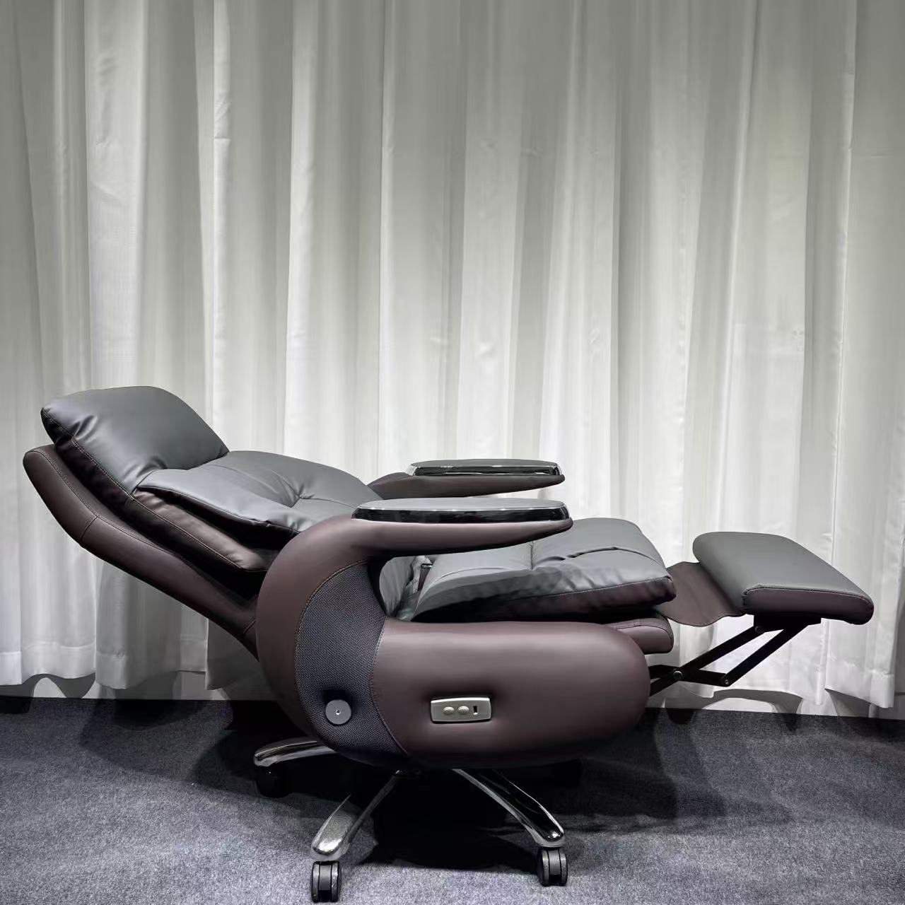 2025 Modern Luxury Executive Swivel Chair New Design Manual/Electric Reclining Boss Chair Synthetic Leather for Home Use