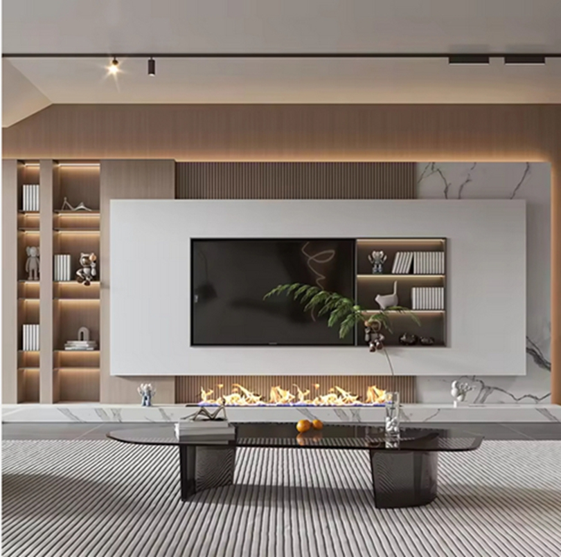 Modern Style Wholesale Modern Television Wall Wooden Luxury Media Console Living Room Furniture TV Stand TV Unit Cabinet