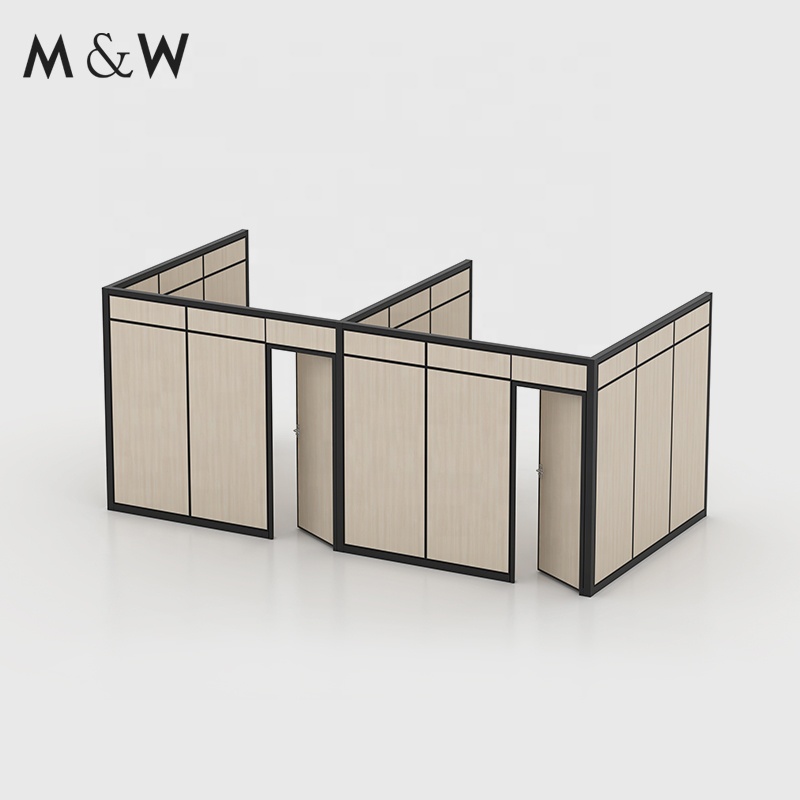 M&amp;W Commercial Furniture High Quality Panel Aluminium Frame Wall Soundproof Office Glass Partition