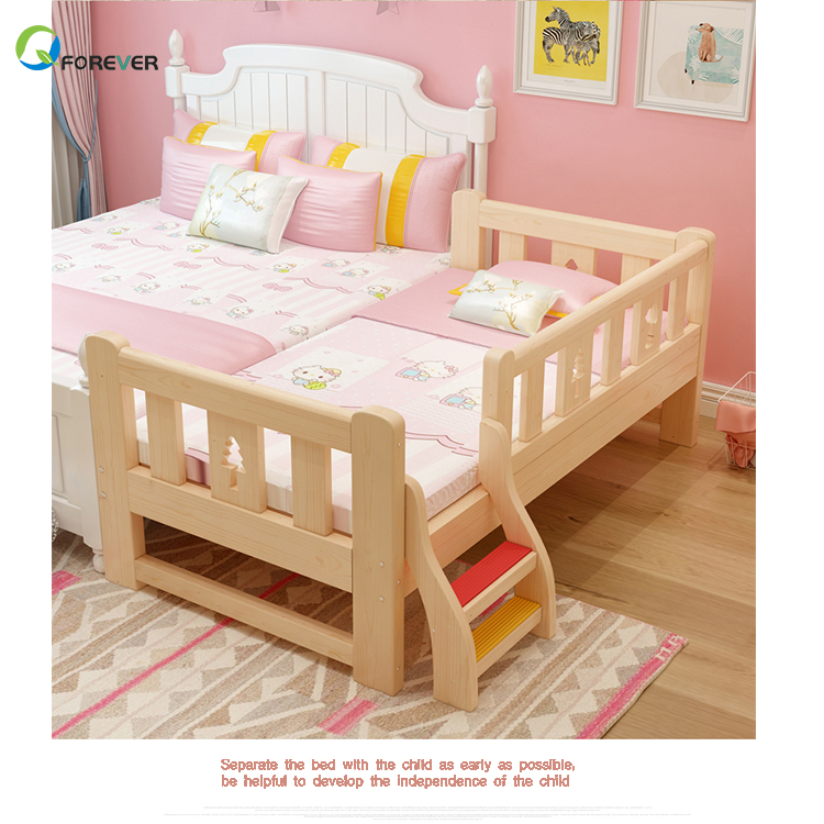 Modern High Quality Solid Pine Wooden Creative Children Bedroom Furniture Sets Kids Single Bed