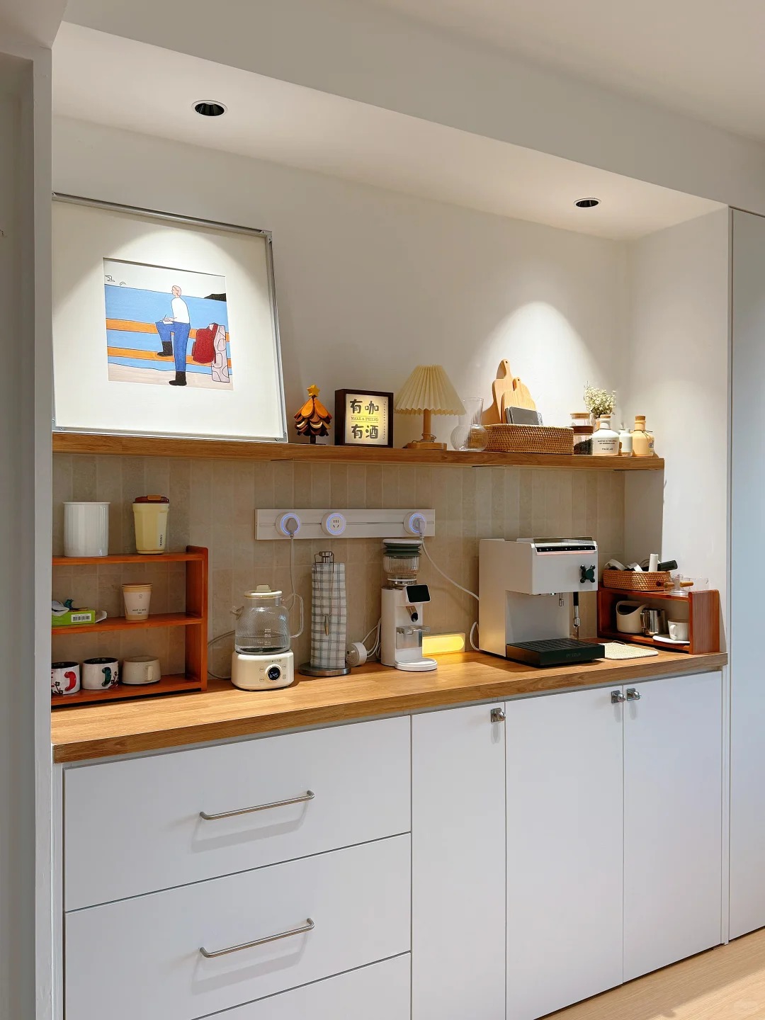 Modern 3 Meter Minimalist Sideboard Buffet Cabinet with Extra Large Storage Capacity for Organized Dining Room Kitchen