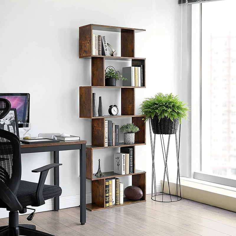 Wooden Floor Bookcase Details