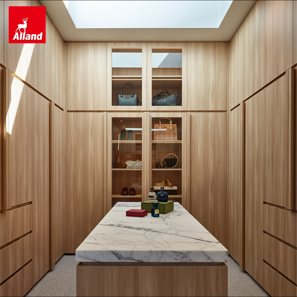 Allandcabinet Walk-In System Island Organizadores De Roperos Y Habitacion En Madera Para Ropa Closet With Drawers Accessories
