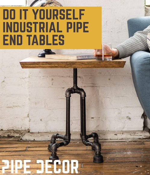 Industrial Table Leg Set Black Painted Malleable Iron Pipes Vintage Furniture Tables Used for Coffee Office and End Table Legs